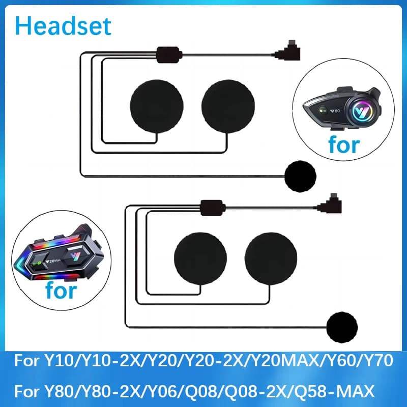 Auricolare adatto per Y10/Y10-2x/Y20/Y20-2x/Y20max/Y60/Y70/Y80/Y80-2x/Y06/Q08/Q08-2x/Q58max Interfono Bluetooth per casco moto