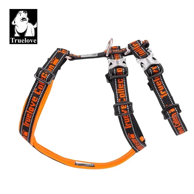 Pettorina per Cani Truelove in Nylon con Materiale Riflettente, Utilizzabile con Guinzaglio e Collare, Fibbia SBR Sommergibile TLH6571