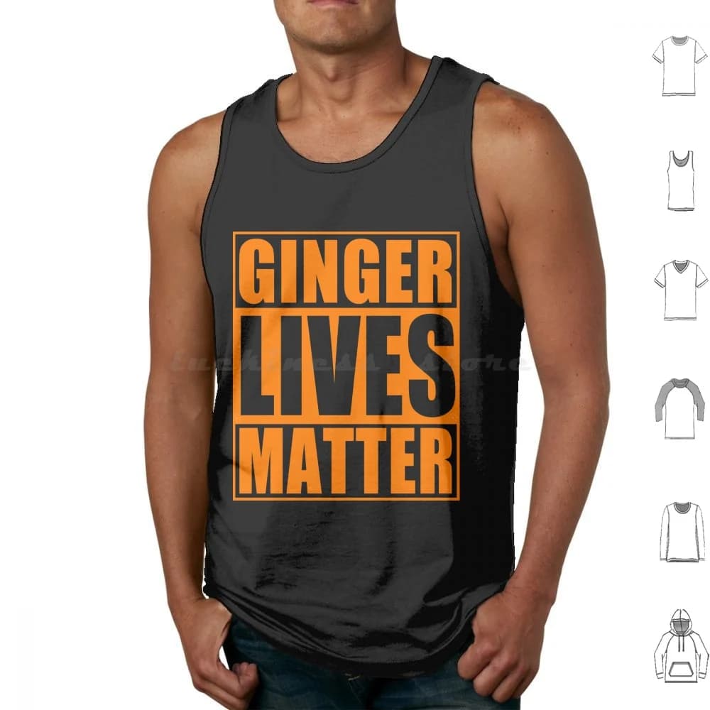 Irish Ginger Lives Matter Day Canotte Canottiere senza maniche Irish Day Divertente umorismo Parodia Ginger Gingers Ginge Redhead