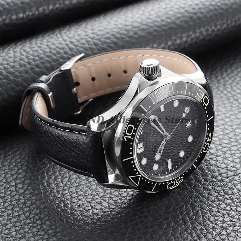 Cinturino per Orologio in Pelle PU con Motivo Lychee da 16mm 18mm 20/22mm per Huawei e Seiko, Bracciale per Smartwatch, Nero e Marrone