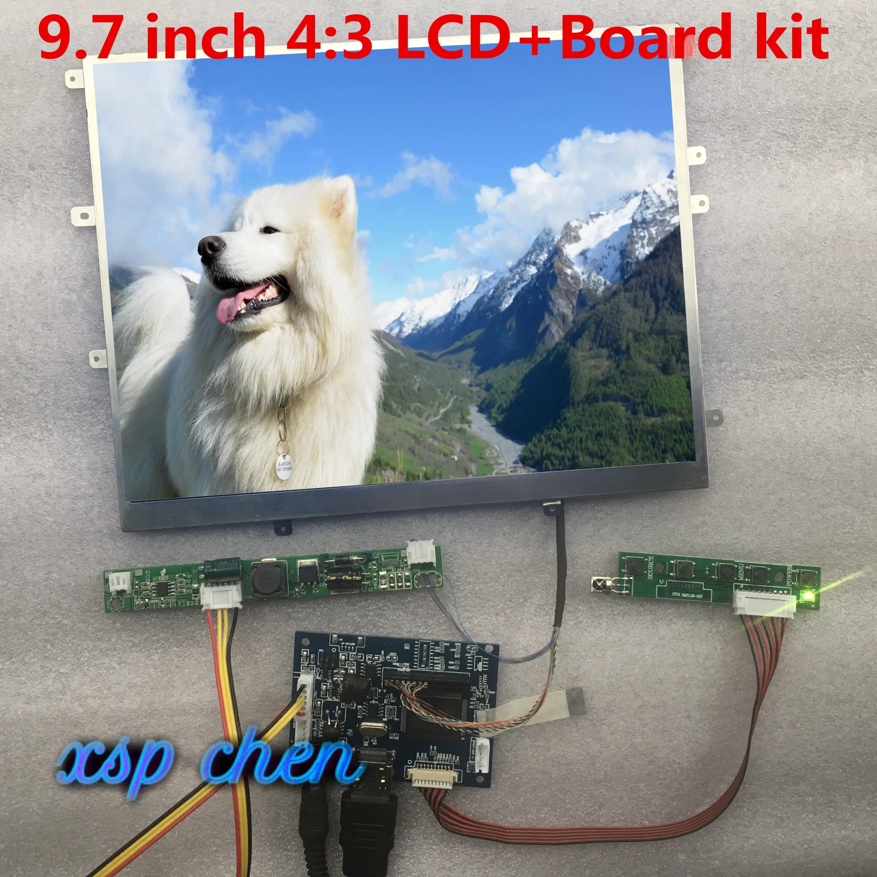 9.7 inch 1024*768 4:3 LCD Controller LP097X02 LTN097XL01 Monitor HDMI VGA 2AV for Raspberry Pi