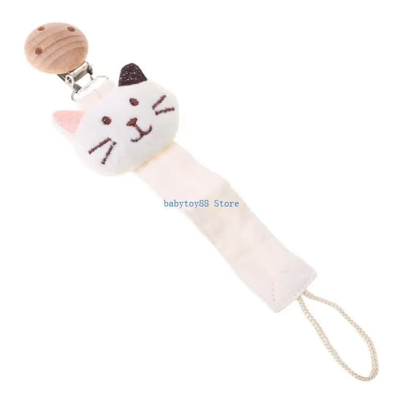 Y4UD Cotone Bambino Ciuccio Corda Animale Manichino Clip Dentizione Giocattolo Bella Ciuccio Clip Anti-Perso Catena Ciuccio Accs