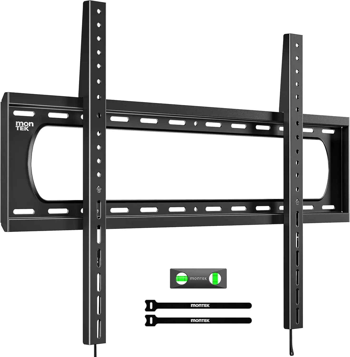 Supporto da parete per TV resistente per TV piatte e curve da 60-120 pollici fino a 136 kg, ultra sottile 1,3 pollici, VESA massimo 900x600, blocco a sgancio rapido