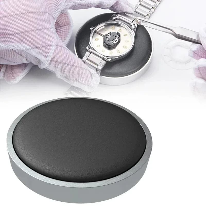 Watch movement jewelry enclosure cushion protective support in professional accessory leather for tool repair watches for watchmaker