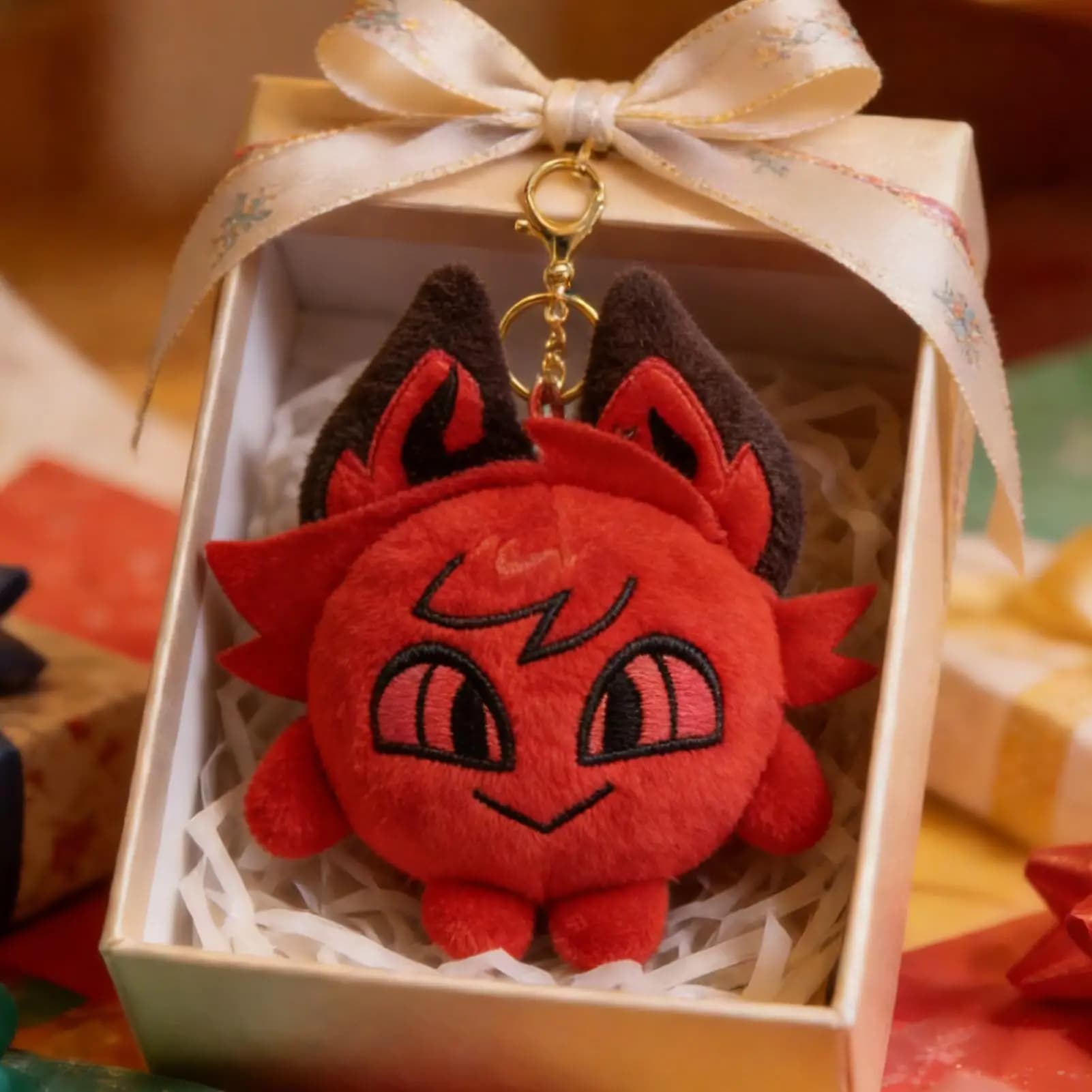 Portachiavi con Ciondolo a Forma di Personaggio Anime in Peluche, Charm per Zaini e Borse, Regalo di Compleanno per Bambini e Adulti