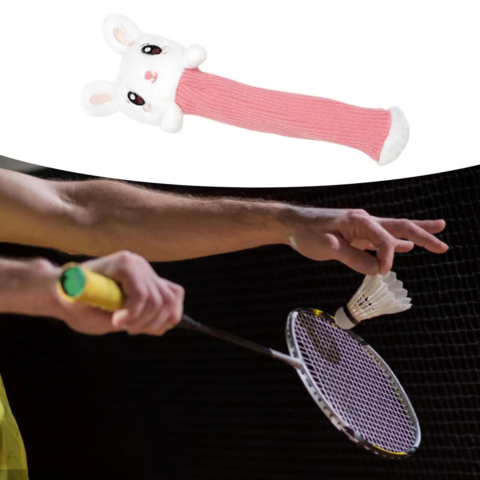 Badminton Racket Handle Cover Absorbent Racquet Shock Absorbing Cartoon Handle Anti Slip Tennis Handle Cover Badminton Overgrip