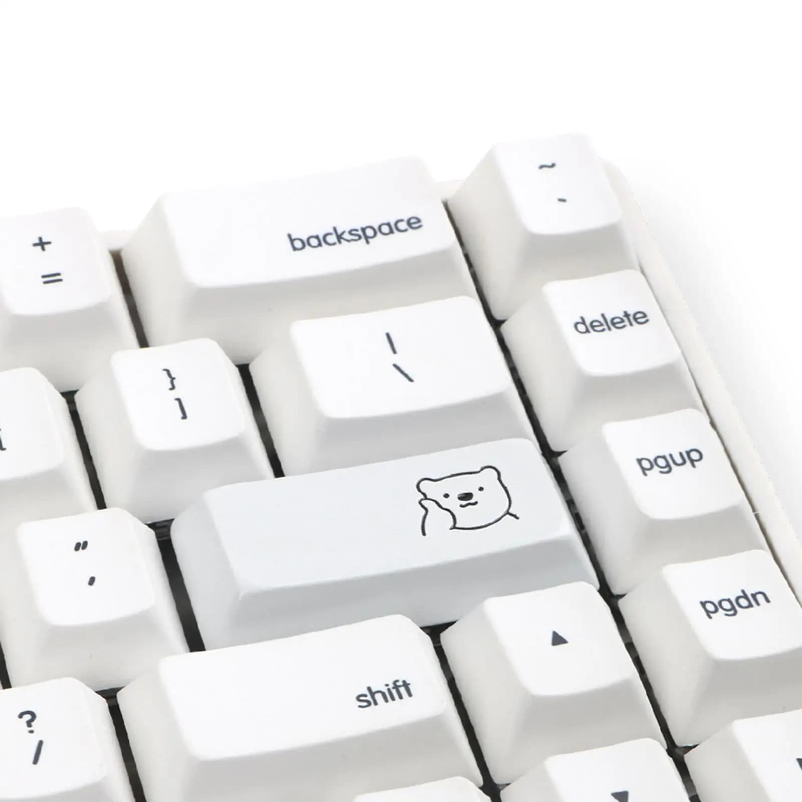 Keycap Personalizzato in Lega di Alluminio con Motivo Orso Cartoon per Tastiere Meccaniche con Switch Cherry MX