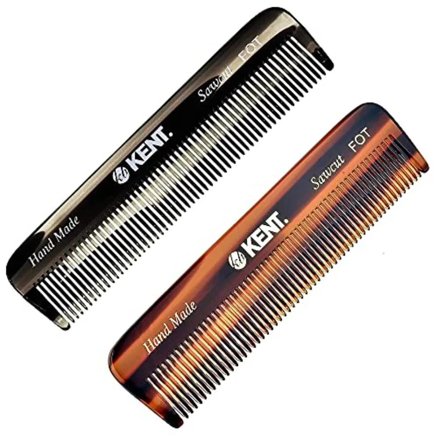 FOT Pocket Combs Made from Hand for Men and Women, Fine tooth combs for Hair and Barba, for Toelettatura and Styling Quotidiano
