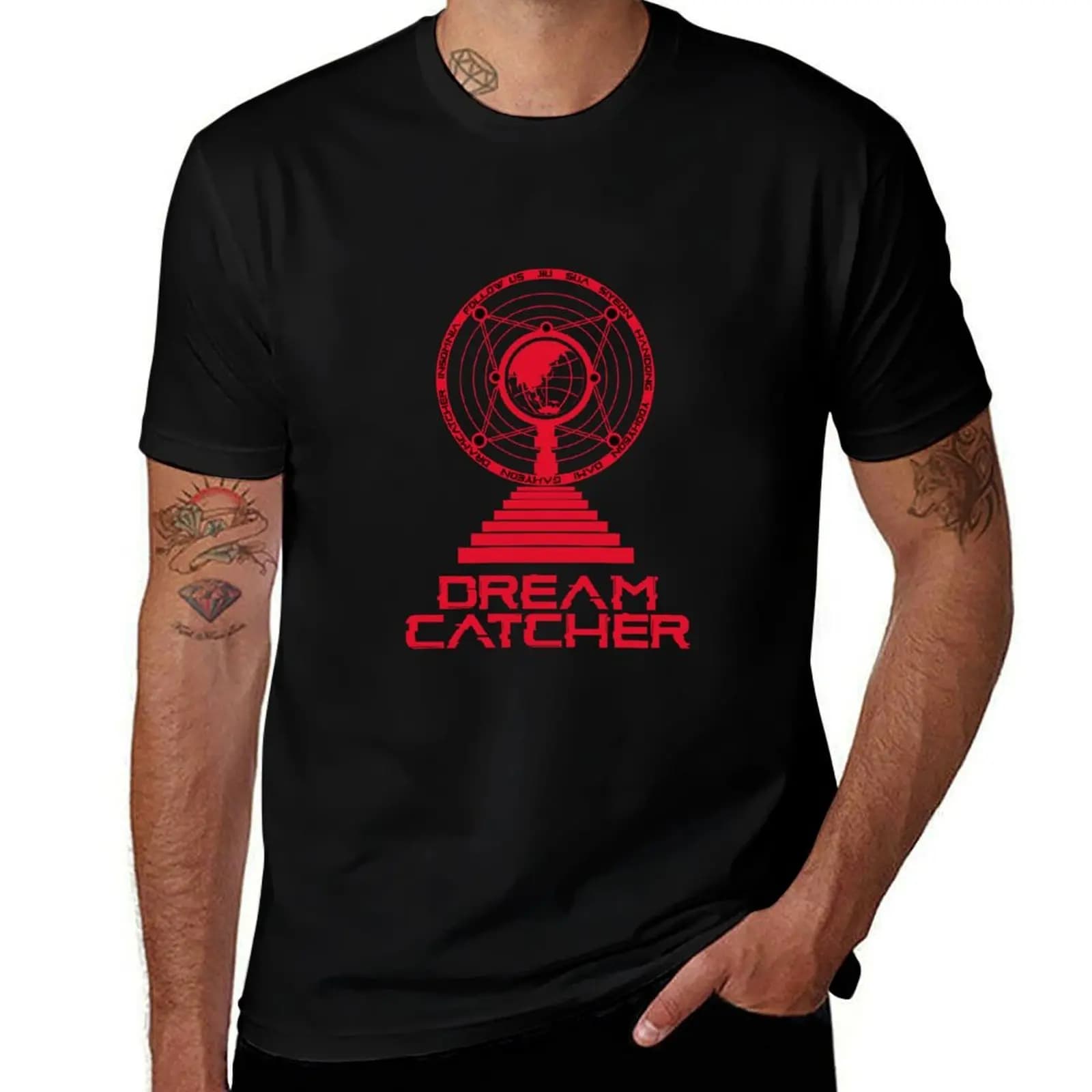 DREAMCATCHER Follow us 2022 T-Shirt Plus Size Summer Short Sleeve T-Shirt