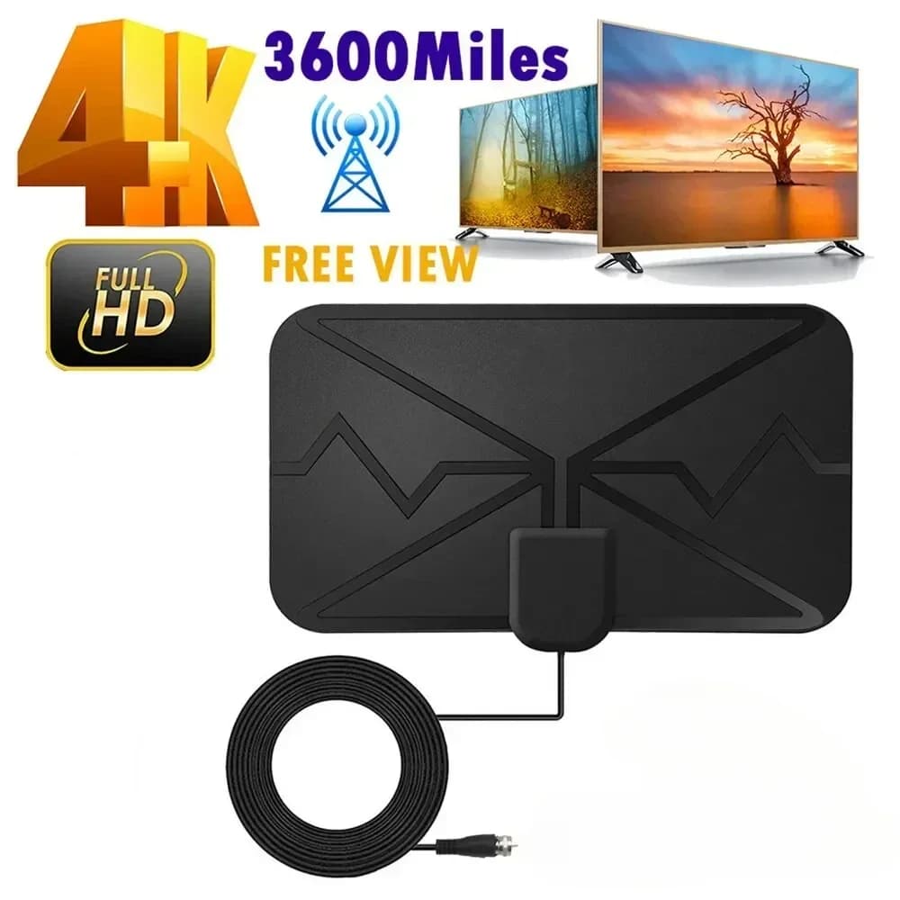 Digital HD DVB-T2 amplifier from 3000 Miglia 8K 25dB to Alto Guadagno - Active Amplifier from Interno with EU Plug for Auto, Camper and Smart TV