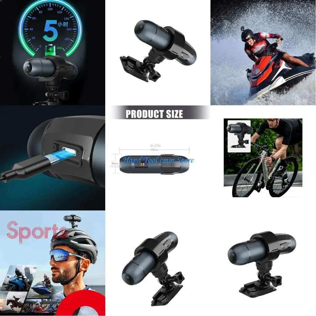 H37F Support for lightweight helmet Action Camera Registration 4K Stabilization Camera for helmet for mountain bikes and