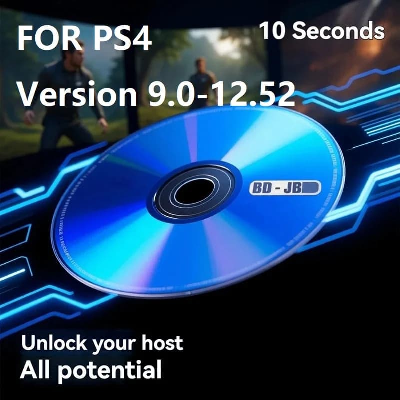 PS4 Version 9.0-12.52 Supports latest version 12.52 Ultimate Accessories for PS4 Jailbreak Disc