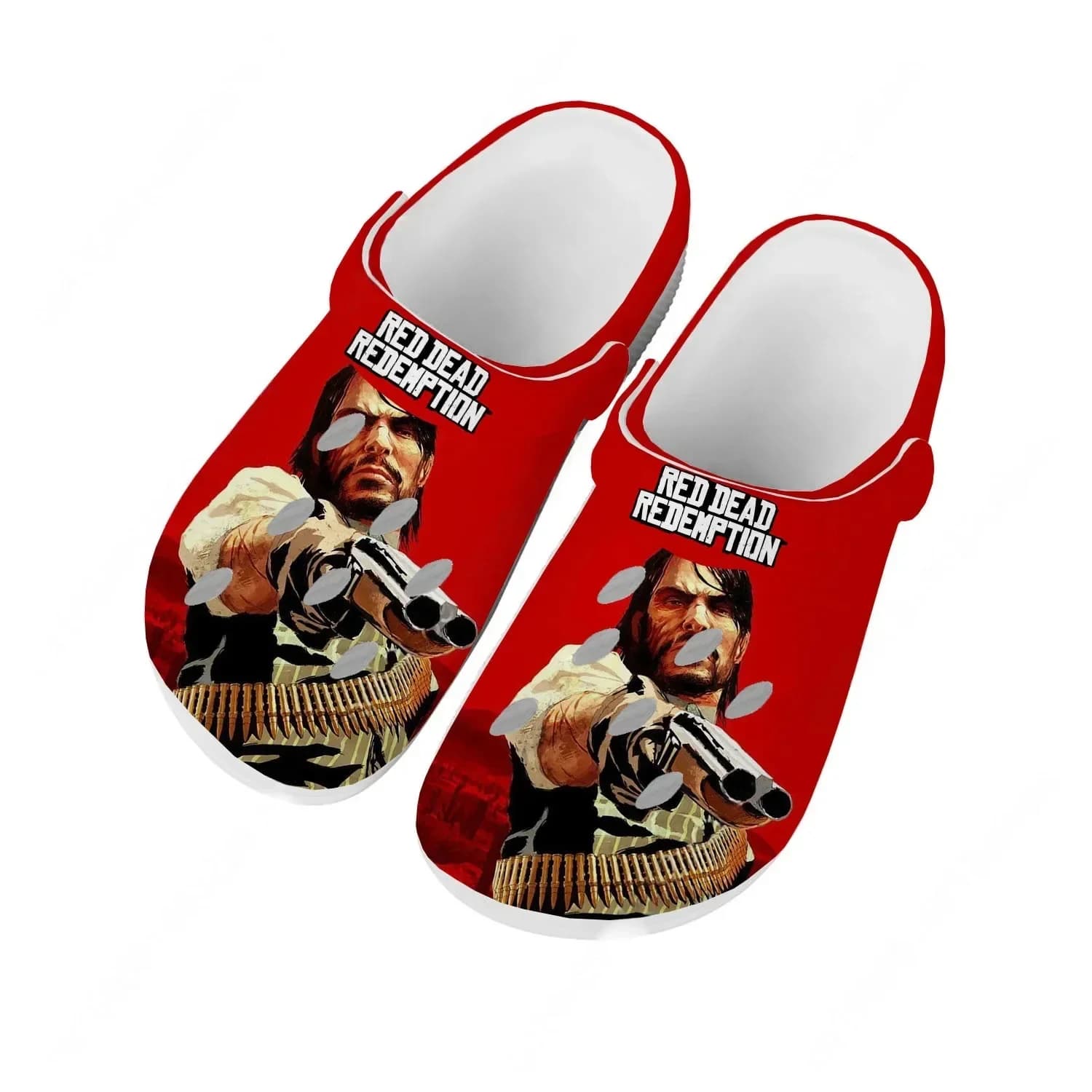 Sandali Red Dead Redemption per Uomo, Donna e Adolescente, Scarpe da Acqua alla Moda, Ciabatte Personalizzate Traspiranti e Comode per Giardino e Spiaggia