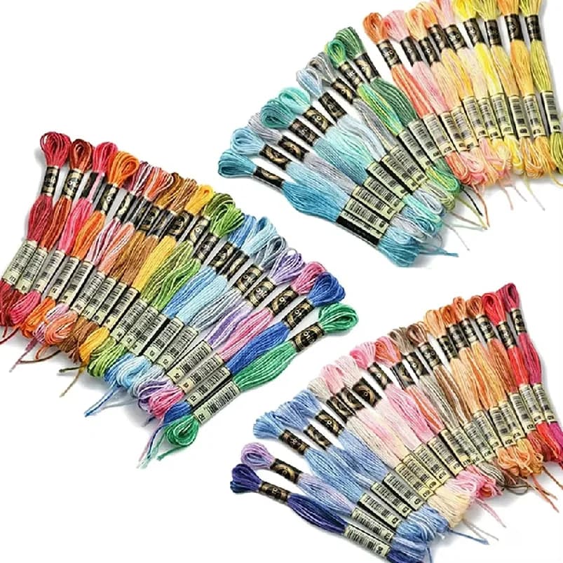36 Colors Embroidery Thread Cotton Sewing Skeins Craft Cross Stitch Floss Kit ,8 Meters, 6 Strands Sewing Handmade Sewing Tool