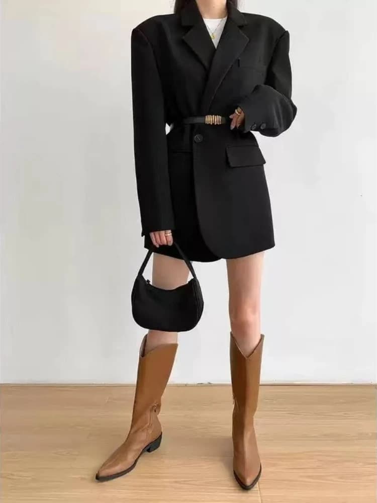 Giacca Primaverile Autunnale Elegante e alla Moda, Nuova Versione Coreana Casual per il Lavoro, Giacca Blazer Corta
