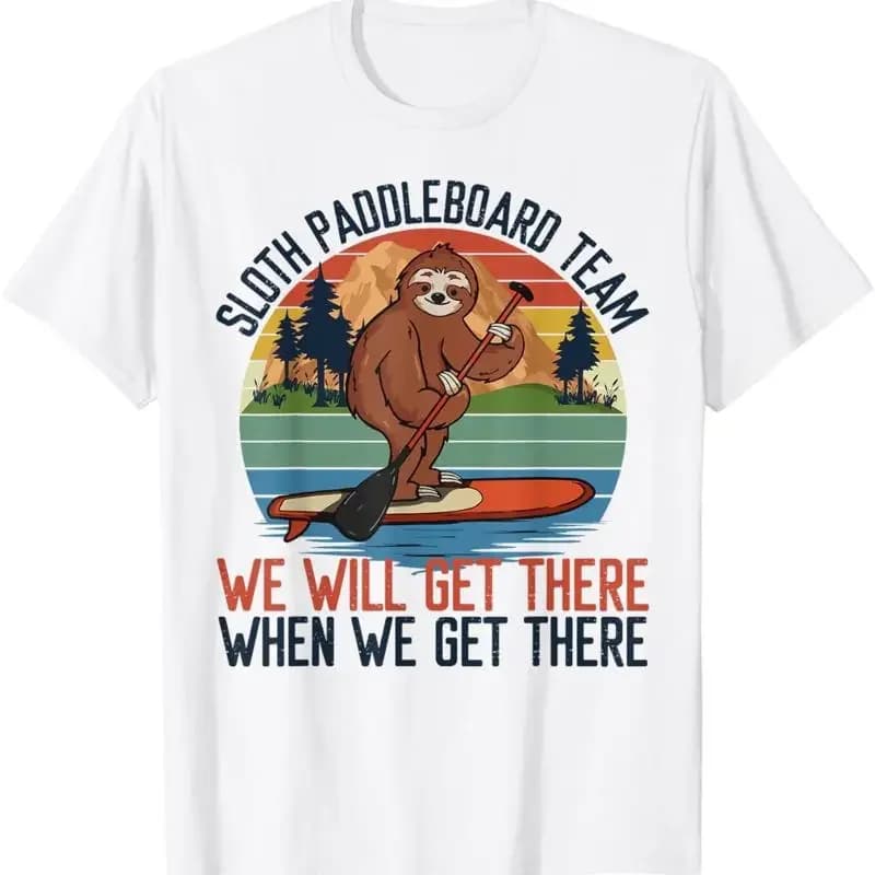 Maglietta per canottaggio in kayak della squadra Sloth Paddle Board