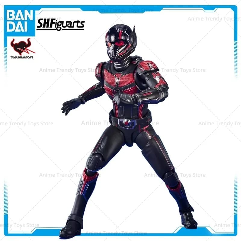 Disponibile originale Bandai SHF Anime Hobby Ant Man e la vespa Quantum of Madness Action Figure Toy Gift Model WY