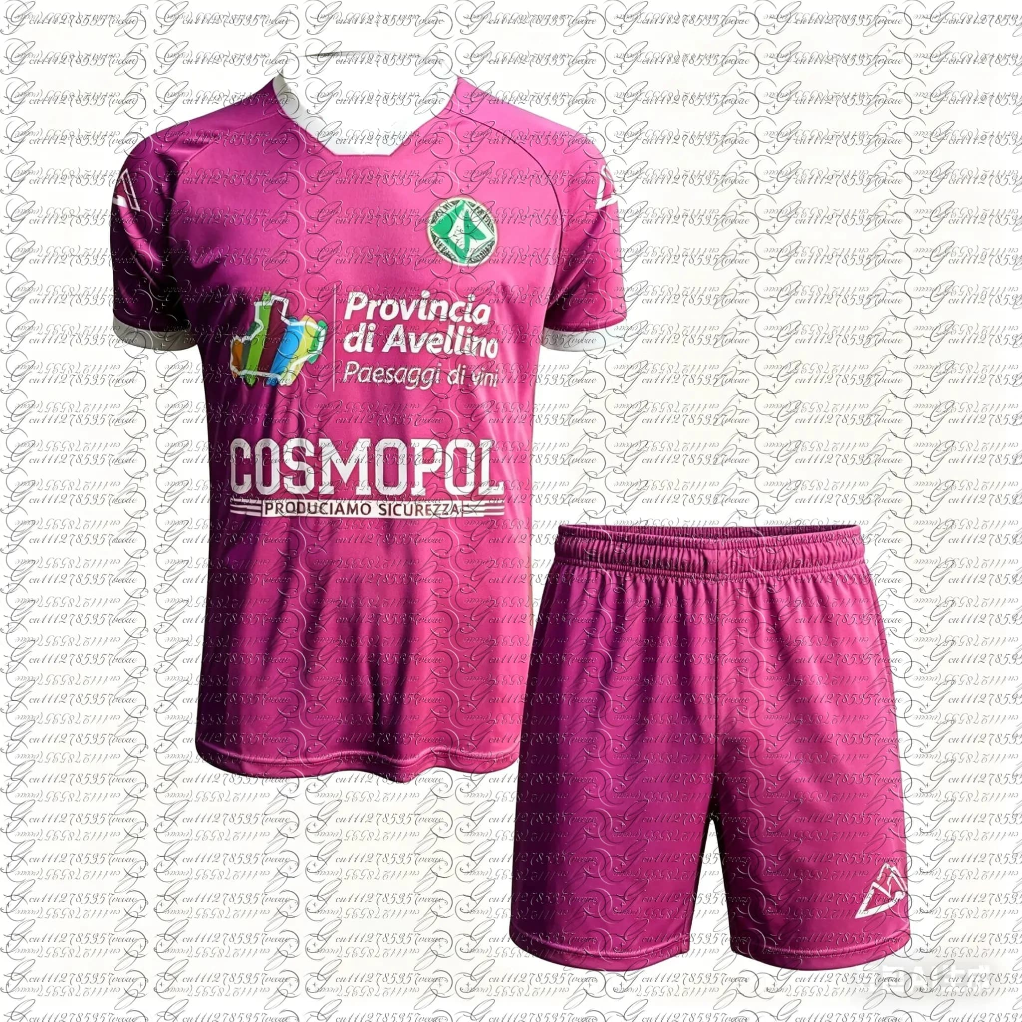 Completo da Calcio Traspirante da Uomo 2026 - Maglia e Pantaloncini Asciugatura Rapida per Partite e Allenamenti - Edizione U-US Avellino Terza Divisa - Regalo Perfetto per Adulti