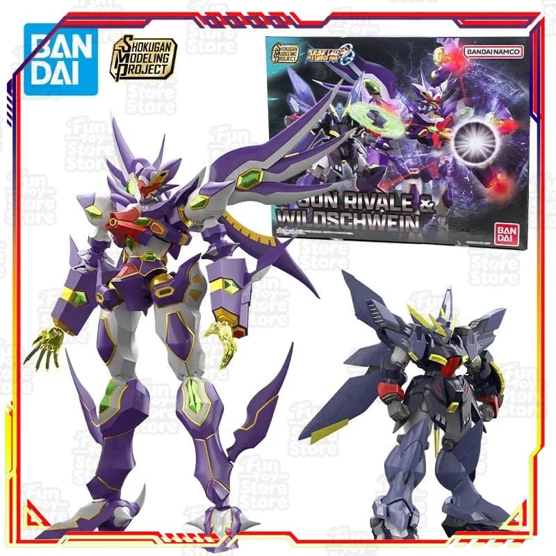 Bandai Super Robot Wars OG R-Gun Rivale & Wildschwein Action Figure Giocattoli per ragazzi Regalo Confezione originale