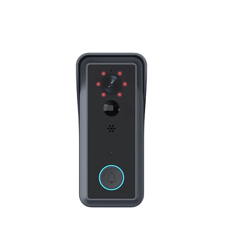 Solar Energy-Driven Video Doorbell Night Vision Motion Detection Intercom Function Energy Saving Biometric Access Control