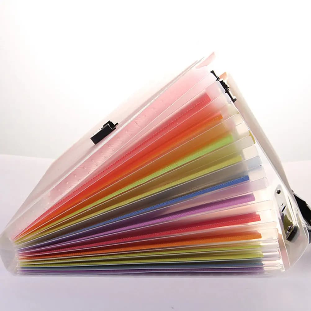 Cartella portadocumenti espandibile formato A4, organizer portatile per documenti, ricevute, carte, buoni, biglietti, forniture per ufficio e scuola