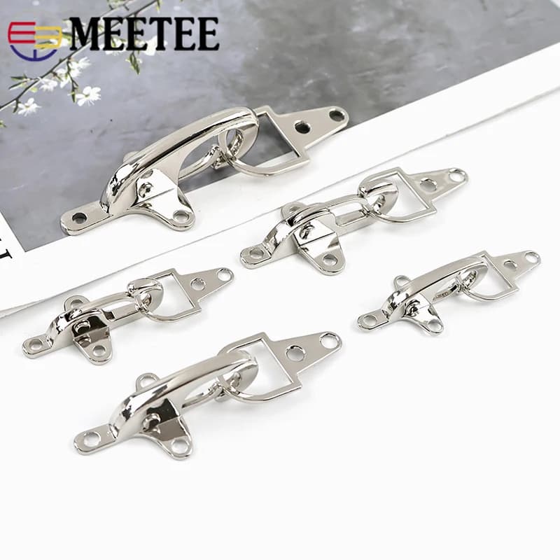 1-5 Pezzi Fibbie Metalliche Argento 4/5cm per Cinture Giacca, Chiusura Decorativa per Borse, Gancio per Cappotto, Accessori Hardware per Borse da Pompiere