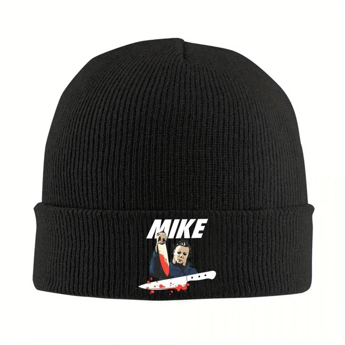 Cappello Michael Myers Is Doing It, Berretto Invernale Caldo per Halloween, Cappello Unisex in Acrilico Lavorato a Maglia Ispirato ai Film Horror
