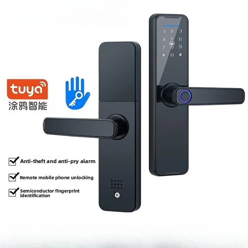 Serratura Intelligente con Impronta Digitale per Porte in Legno, Ideale per Appartamenti, Stanze in Affitto, Uffici e Porte Interne