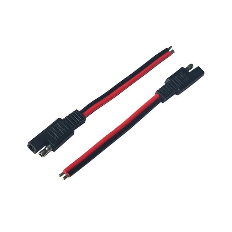2PCS 15CM SAE 2 Pin Connettore rapido Spina di disconnessione 14AWG SAE Cavo di prolunga Cablaggio per generatore moto Pannello solare