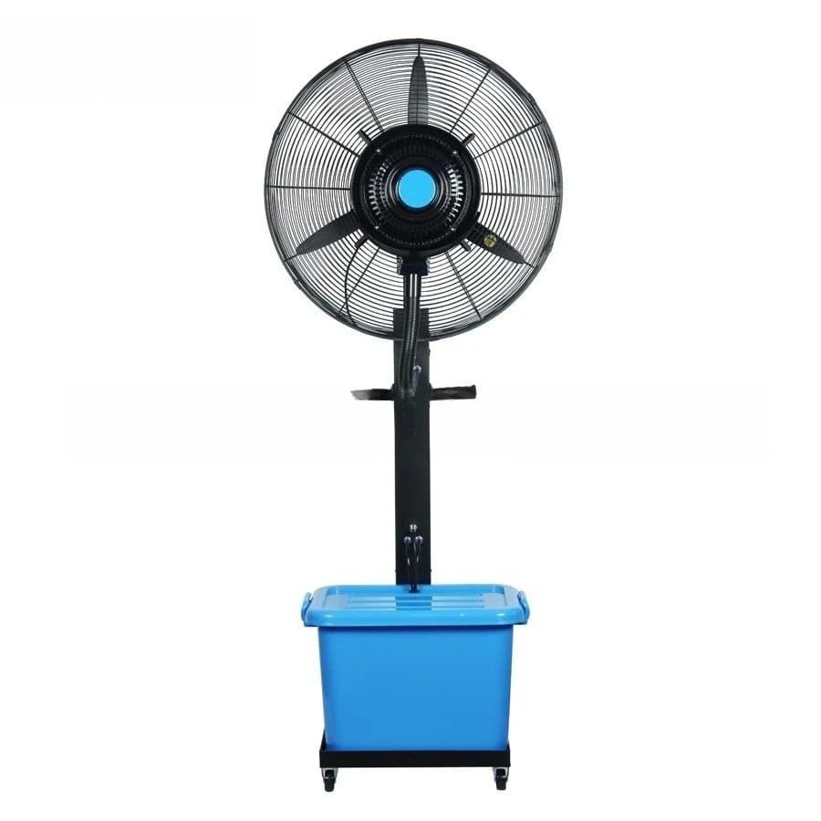 Ventilatore elettrico da pavimento per umidificazione e raffreddamento con atomizzazione dell'acqua a nebbia fredda industriale