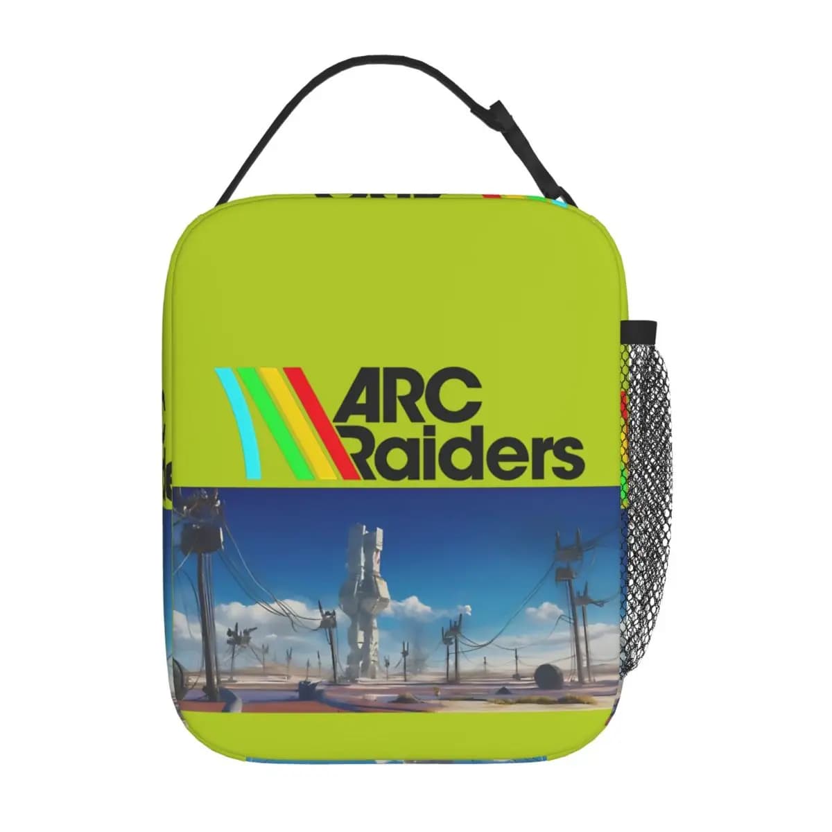 Arc Raiders Sci Fi Borsa per il pranzo isolata Borsa termica riutilizzabile grande Tote Lunch Box Beach Travel Uomo Donna