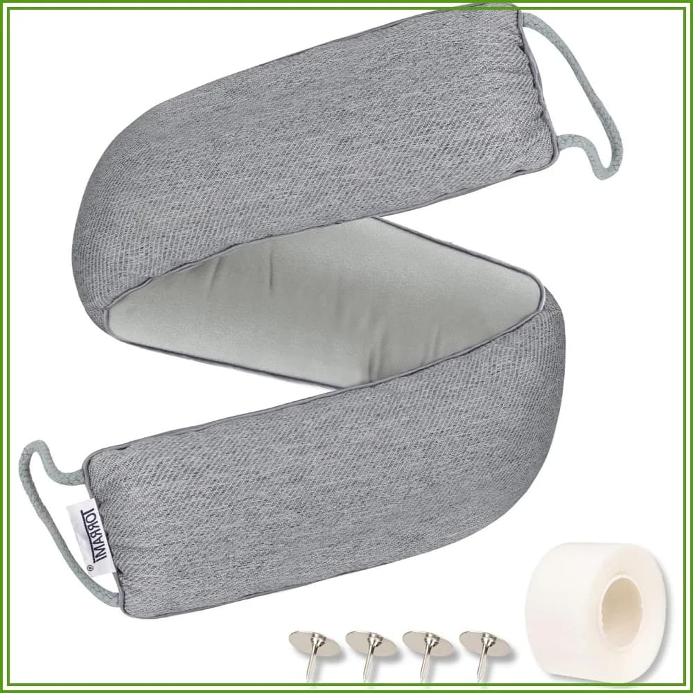 36" Door Draft Stopper Under Bottom Insulation Noise Air Stopper 2.1LB, Door Snake Draft Guard Seal for Doors and Windows - Dark Gray