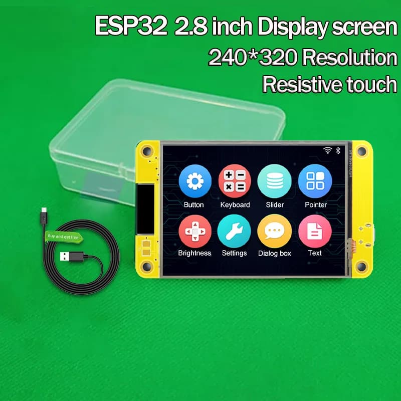 ESP32 240*320 Smart Display Schermo LCD da 2.8 pollici Arduino LVGL WIFI e scheda di sviluppo Bluetooth Modulo TFT da 2.8 "con Touch WROOM