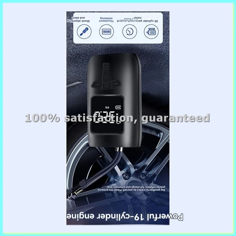 Car Air Pump 150PSI Cordless Air Compressor Portable Electric Tire Inflator with LED Light Function for Car-ANKL