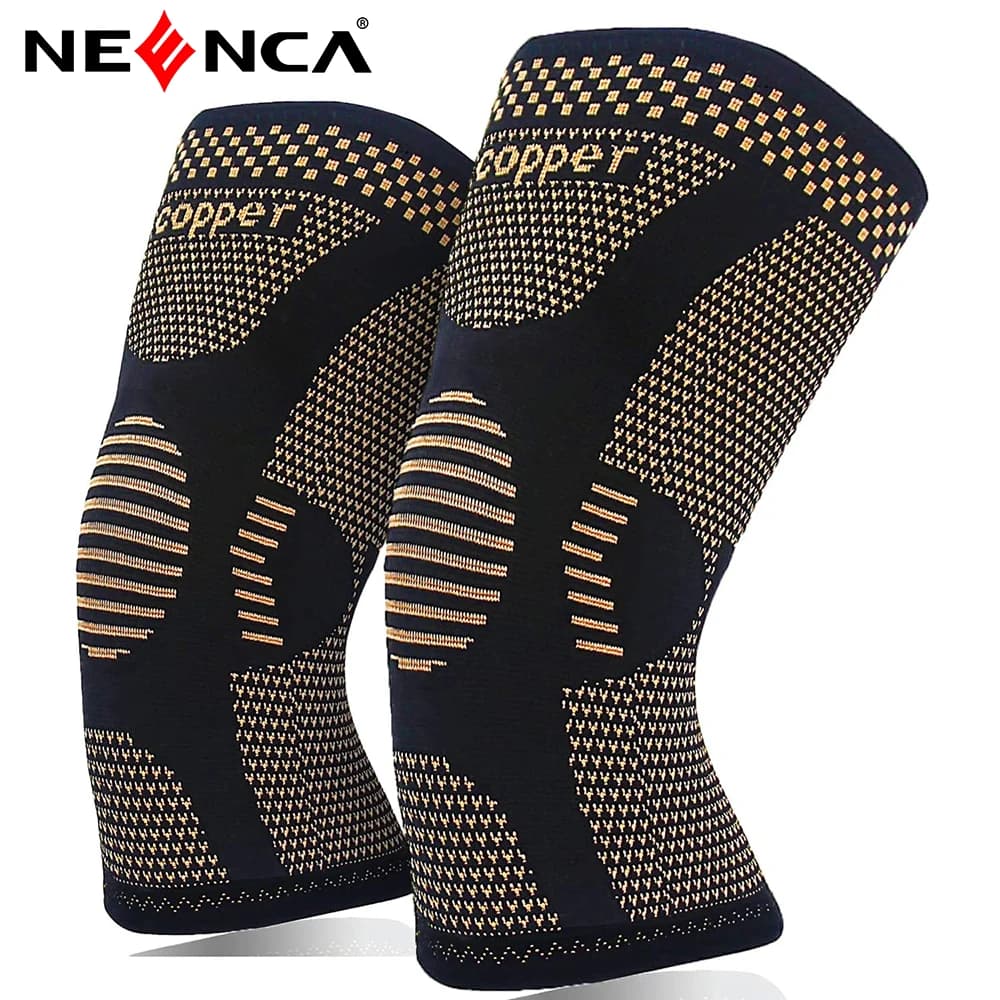Ginocchiere in rame ginocchiere a compressione per ginocchio supporto ginocchiere per uomini e donne menisco Tear ACL artrite sollievo dal dolore articolare