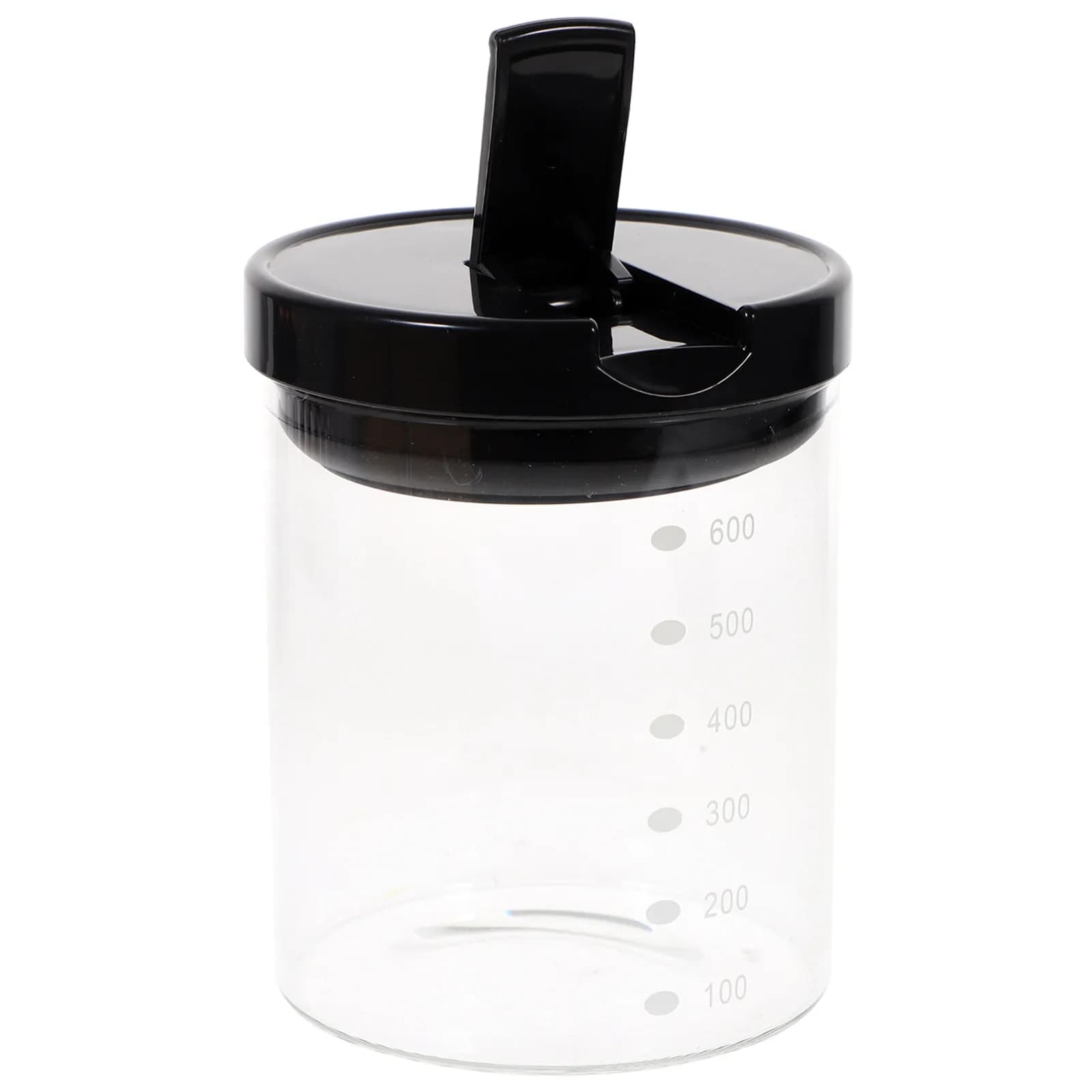 Glass Storage Jar with Airtight Lid for Tea Leaves Candies Herbs Dried Fruits Snacks Home Decorative Food Container Clear Sealed