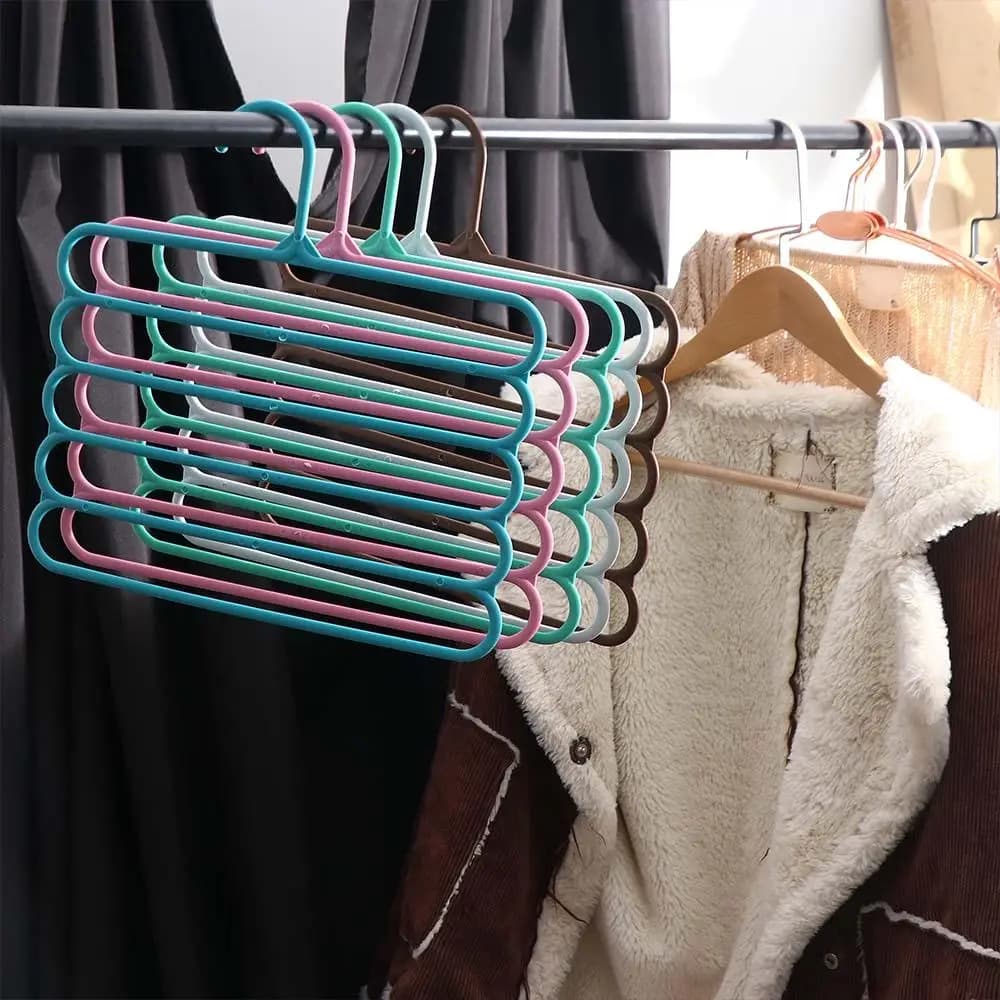 Organizzatore per Armadio, Appendiabiti per Pantaloni e Sciarpe, Porta Abiti Domestico, Rastrelliera per Conservazione Vestiti