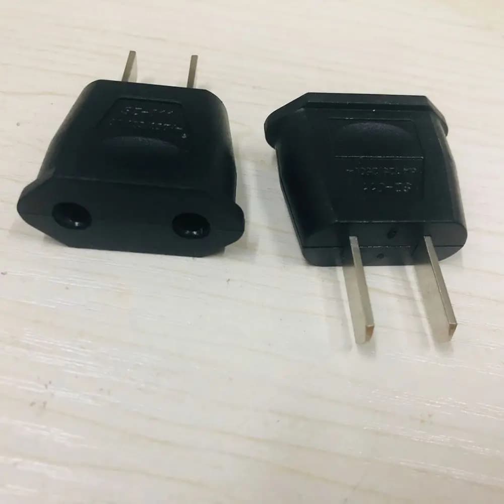 Adattatore da Viaggio da USA a EU, Presa Elettrica, Caricabatterie per Cellulare, Adattatore di Alimentazione, Spine Elettriche