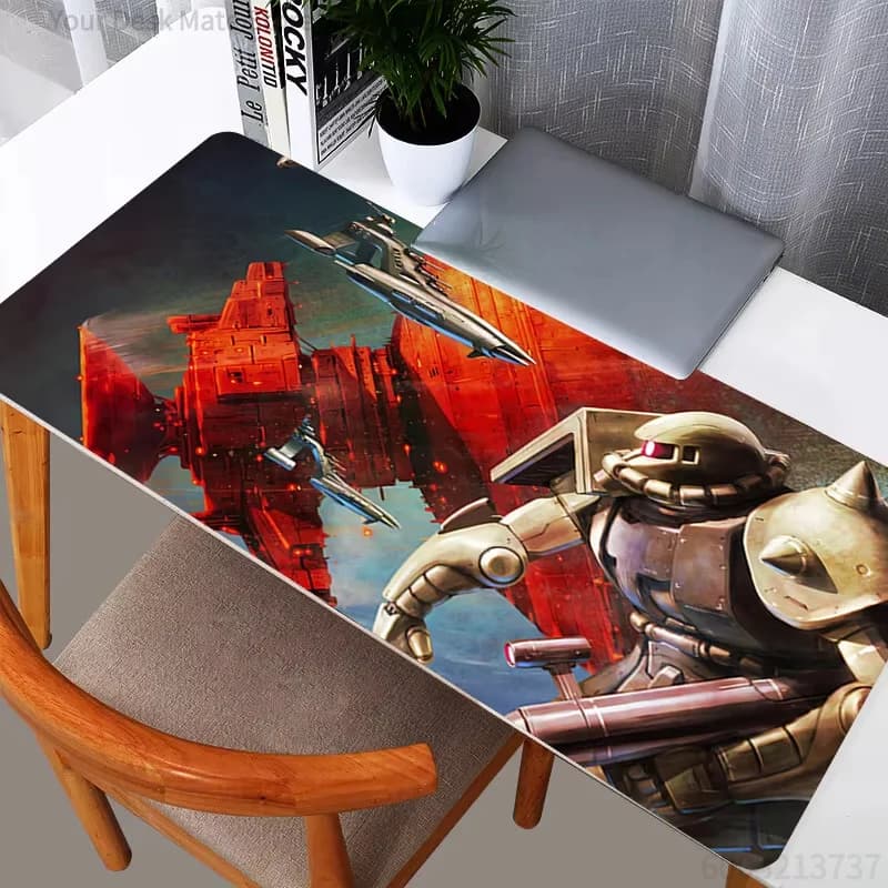 Mobile Suit Gundam Battle Scene Extended Gaming Mouse Pad Waterproof Non-slip
