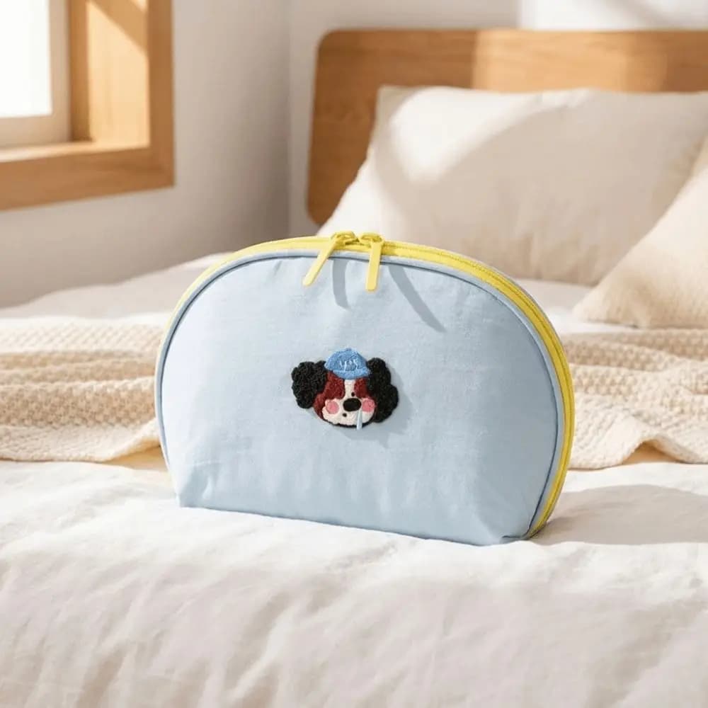 Cartoon Underwear Storage Bag Waterproof Lightweight Underwear Packing Cube with Zipper Large Capacity Bra Storage Bag for Home