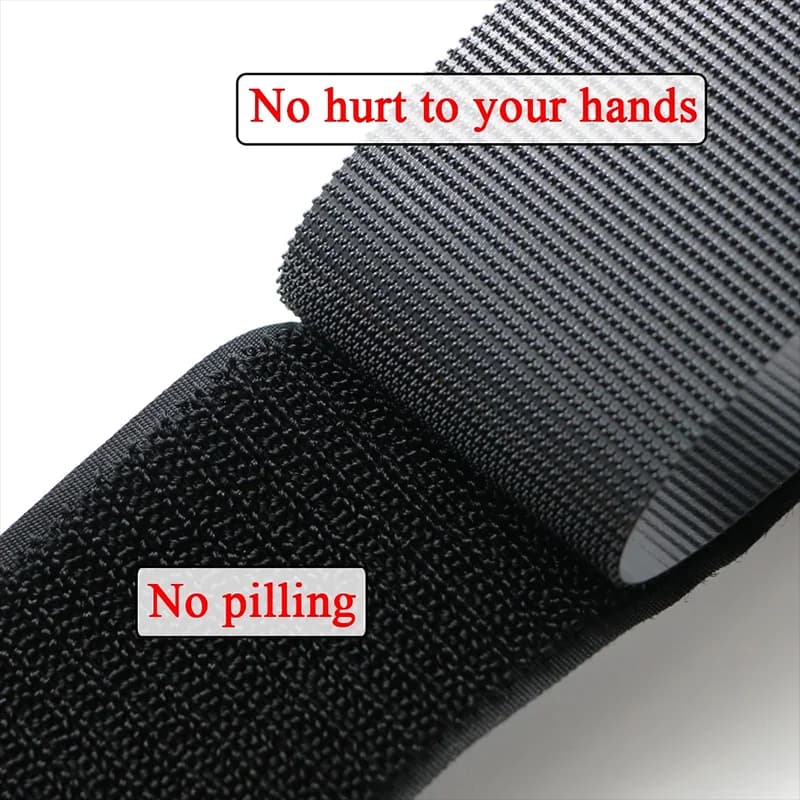 High Quality Strong Non-Adhesive Hook Loop Fastener Tape Strip 20/25/30/50/100MM Nylon Sticker Adhesive for Sewing DIY No Glue