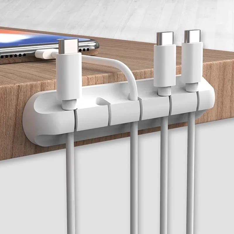 Cable Clips Wire Organizer Desktop Cord Holder Self Adhesive Charging Fixer Hub For Phone USB Cable Storage Desk Accessories