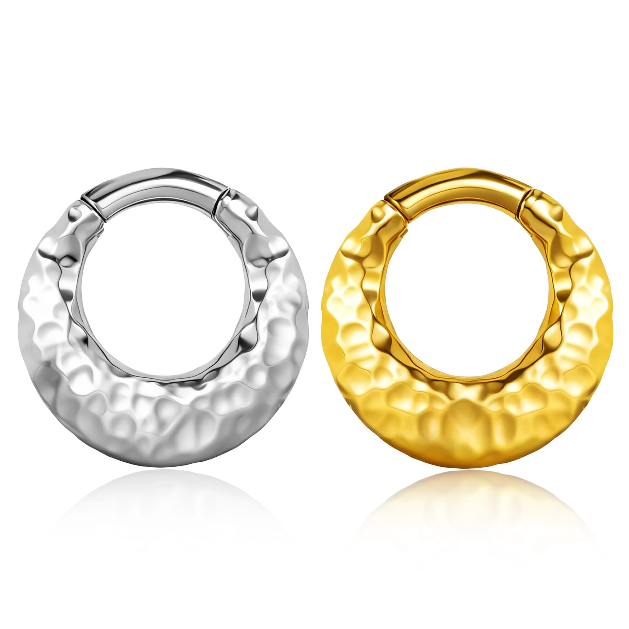 Vankula 2PCS rotondo orecchio cerchio pesi gancio calibri tappi espansore acciaio inossidabile 316L piercing magnetico gioielli per il corpo nuovo