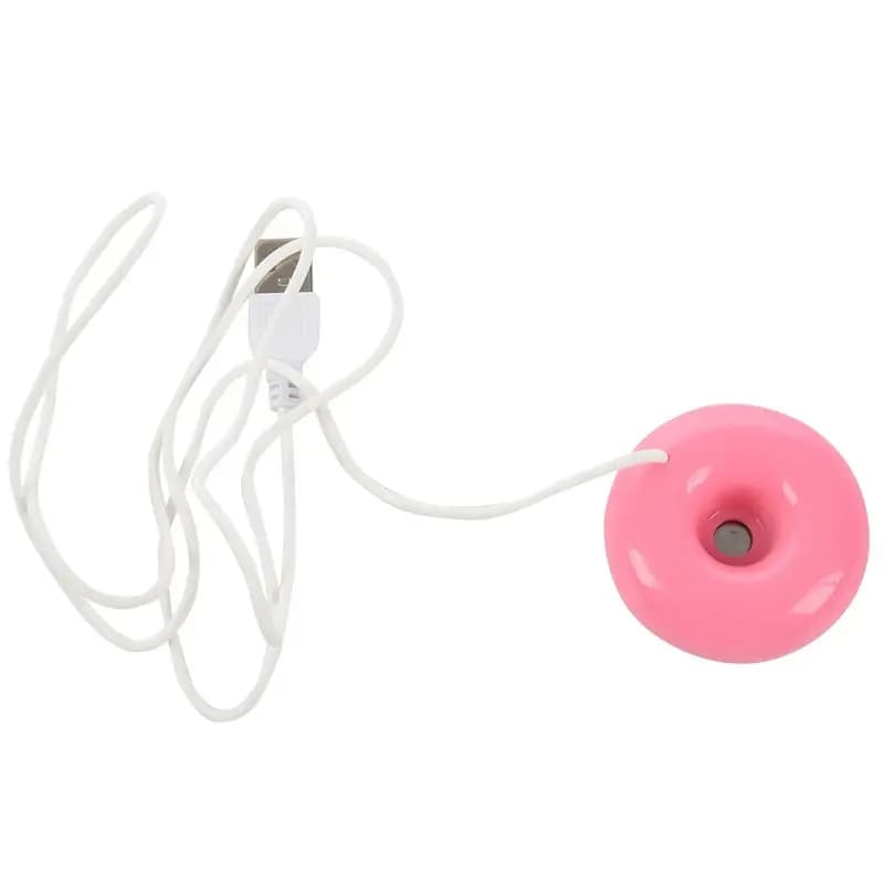 ABBK-5X Umidificatore a forma di ciambella rosa Umidificatore mini da tavolo USB per ufficio Purificatore d'aria creativo portatile rosa