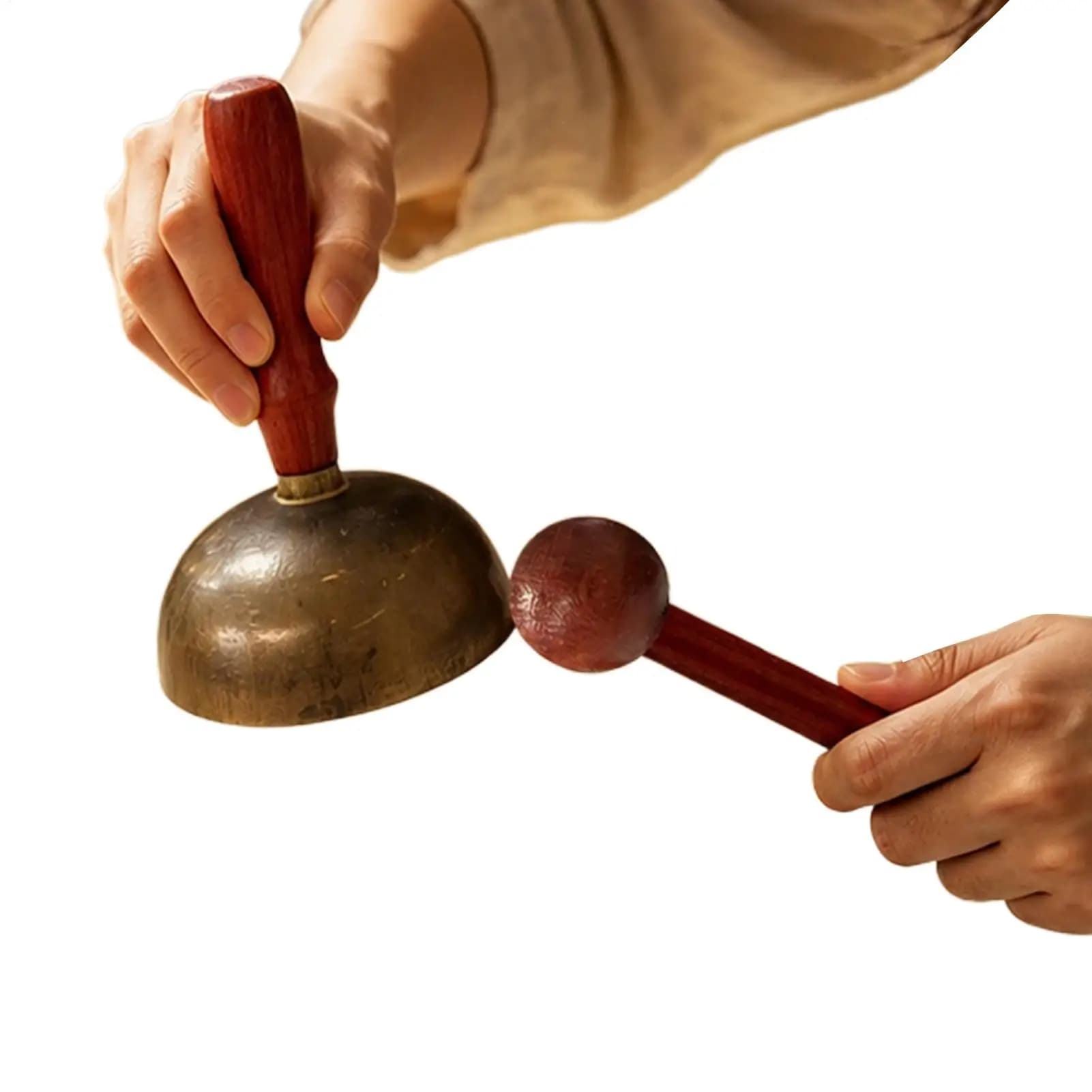 Tibetan Bowls Handmade Brass Singing Bowl Set Meditation Mindfulness Sound Bowls for Yoga Relaxation Prayer Beginners