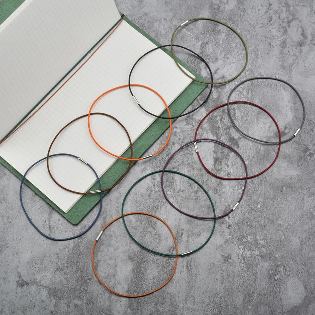 10 Pezzi Accessori per Quaderni, Fasce Elastiche in Nylon Regolabili, Cinghie di Chiusura Elastica per Diari di Viaggio, Fasce per Agende