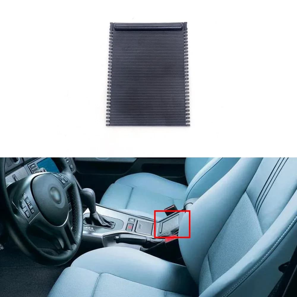 1 PC Per BMW Serie 5 E39 1995-2003 Nuovo Car Center Console Copertura Slide Roller Blind Copertura Portabicchieri Tenda 51168159698