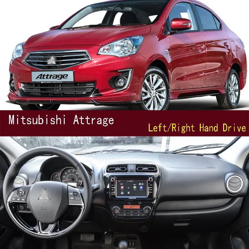Per Mitsubishi Attrage Dashmat Dash Zerbino Cruscotto Copertura Pannello strumenti Protezione solare Pad Ornamenti