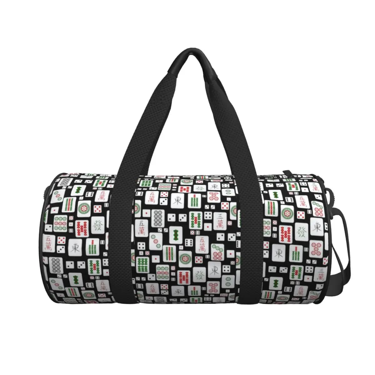 Mahjong Tiles Gioco Dice Borsone grande da palestra Borsone impermeabile Borse da viaggio Borse Borsa da fitness