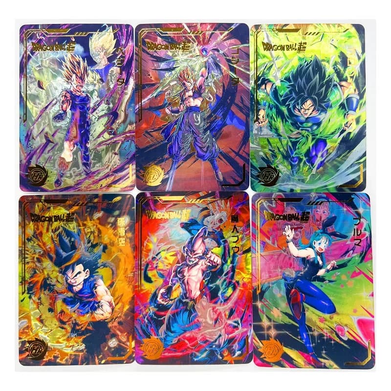 Set di 54 Carte da Collezione Dragon Ball Z con Incisione Laser, Super Saiyan Heroes Battle Card, Ultra Instinct Goku Vegeta